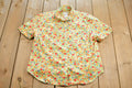 Vintage 1990s Susan Bristol Casuals Floral Casual Short Sleeve Button Up