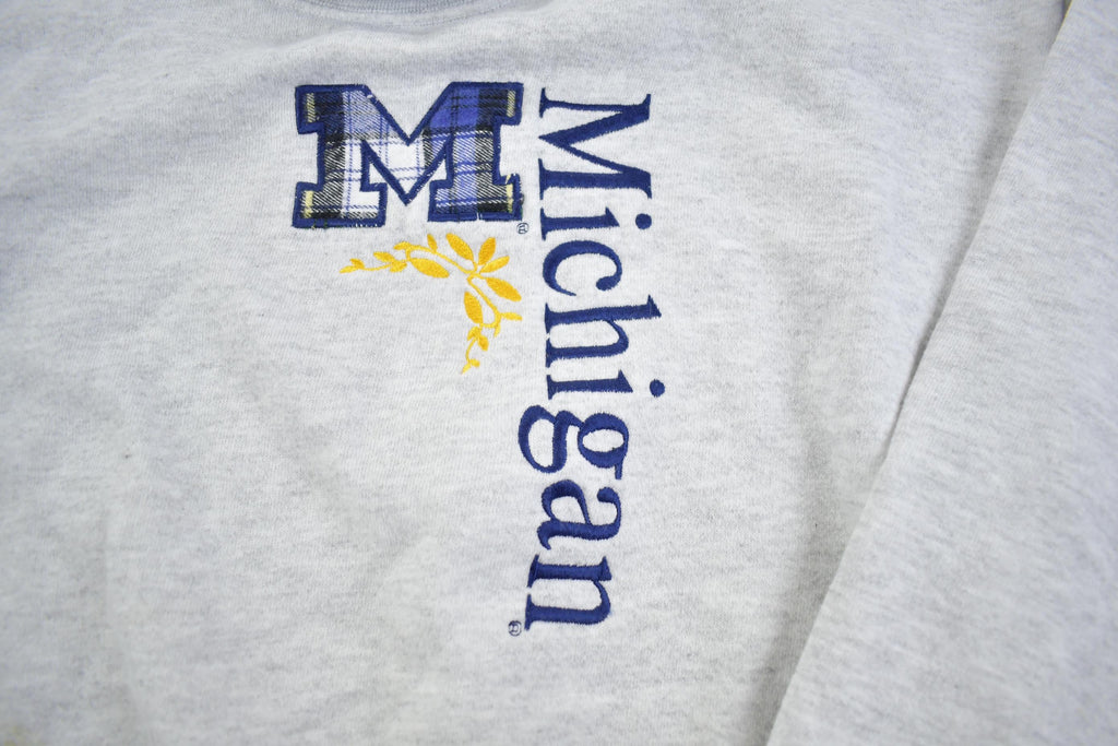 Vintage 1990s University Of Michigan Crewneck Made In USA - Large