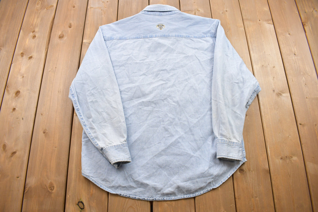 Vintage 1990s SH Denim Button Up Shirt