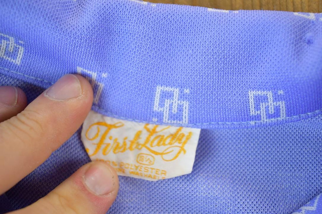 Vintage 1970s First Lady Fancy Button Up Shirt