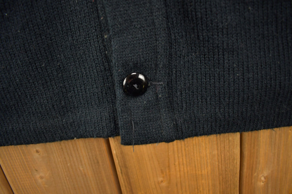 Vintage 1950s Collegiate Knit Cardigan Sweater