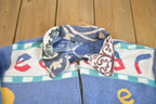 Vintage 1990s Embroidered All Over Print Zip Up Jacket Sweater - Large