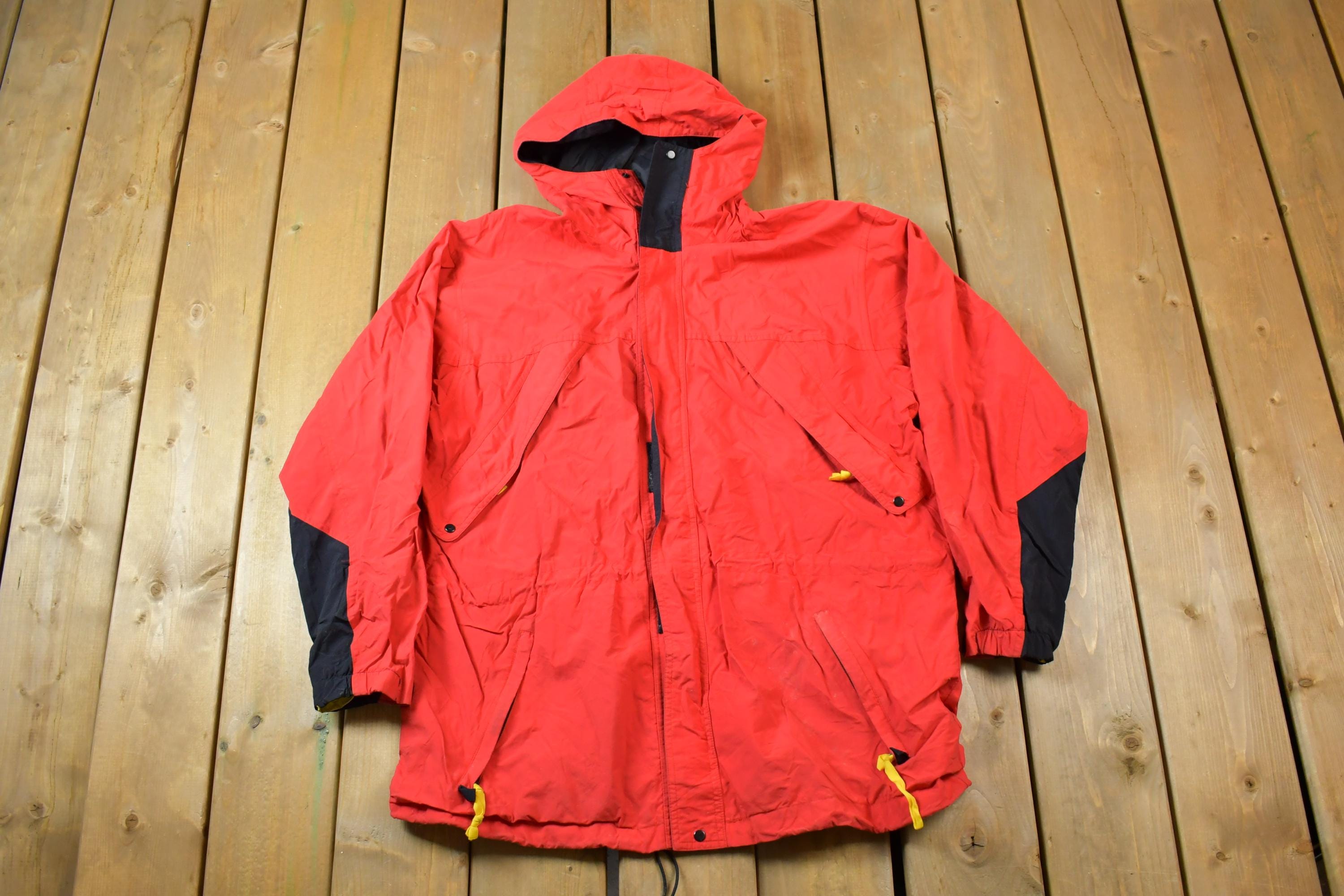 Vintage 1990s Red Windbreaker Jacket