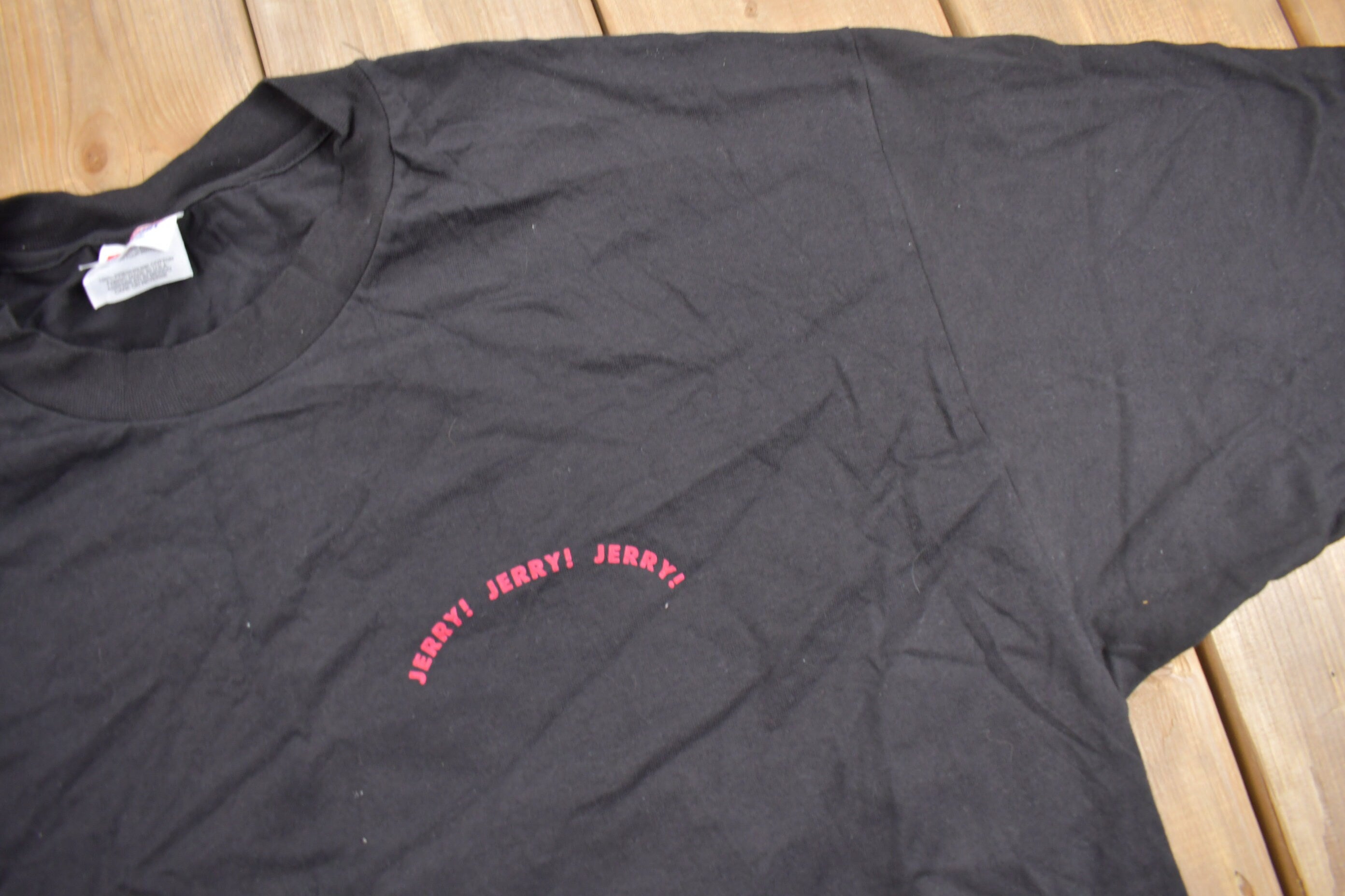 Vintage 1990s Jerry Springer Too Hot Graphic T-Shirt