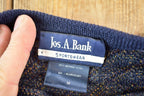 Vintage 1990s Jos A Bank Merino Wool Knit Sweater Mens M