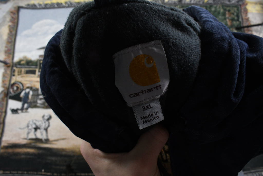 Vintage 1990s Carhartt Full Zip Hooded Workwear Jacket
