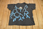 Vintage 1990s American Thunder Howling Wolves Graphic T-Shirt