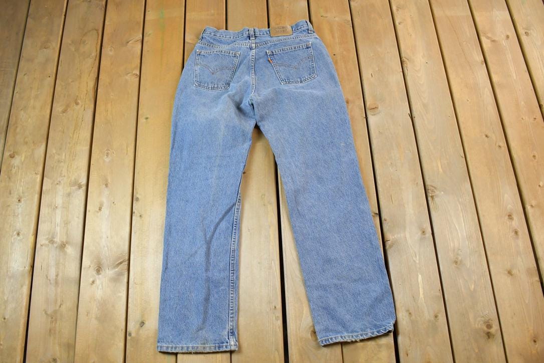 Vintage 1990s Levi Strauss Orange Tab Denim Jeans Size