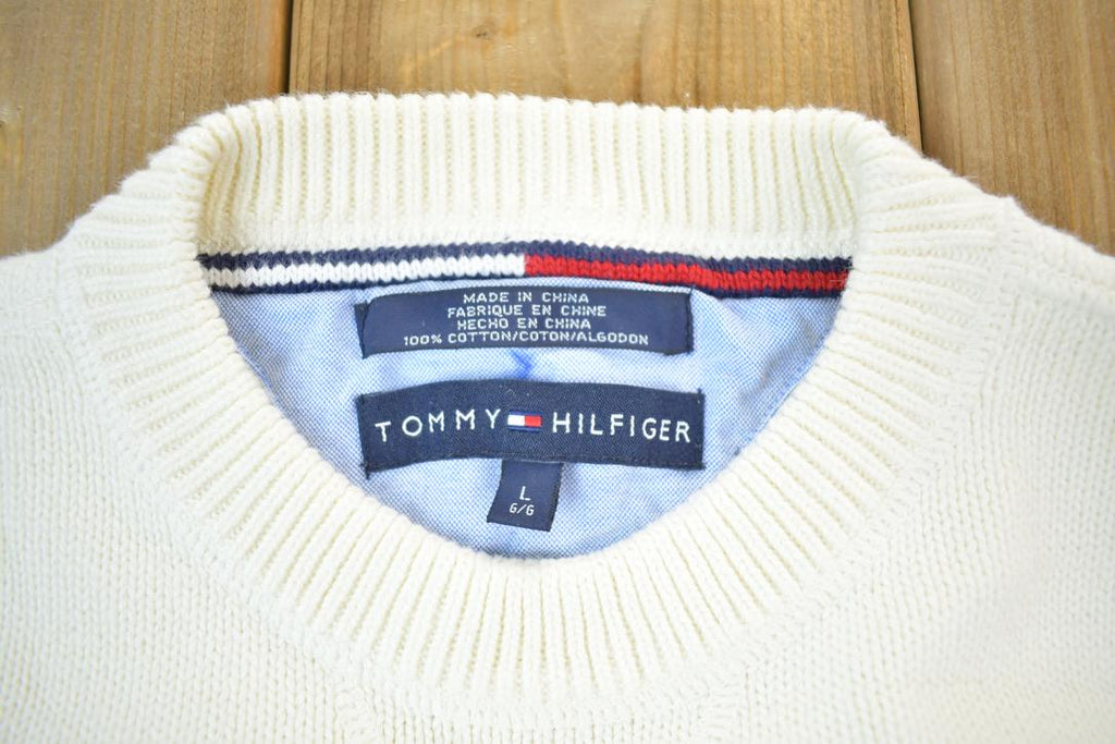 Vintage 1990s Tommy Hilfiger Embroidered Knitted Sweater