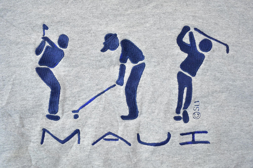 Vintage 1990s Maui Golfing heavy Cotton Crewneck Sweatshirt