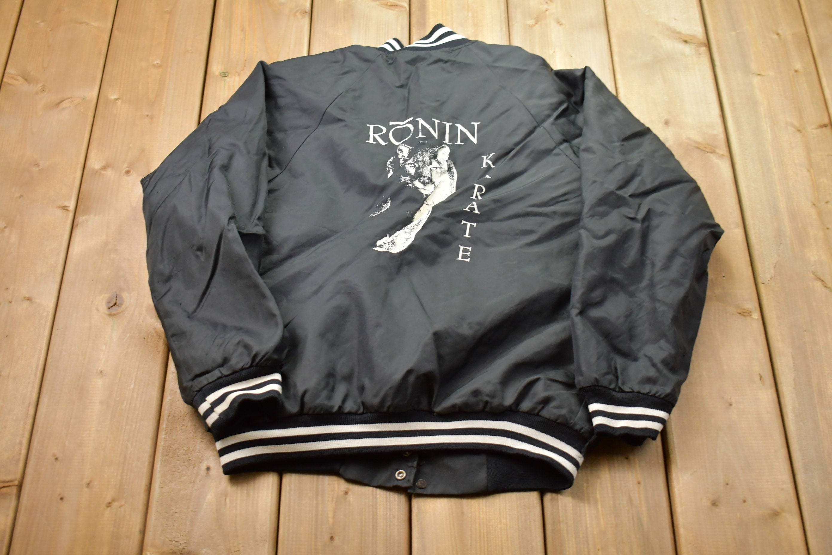 Vintage 1990s Hartwell Satin Bomber Jacket