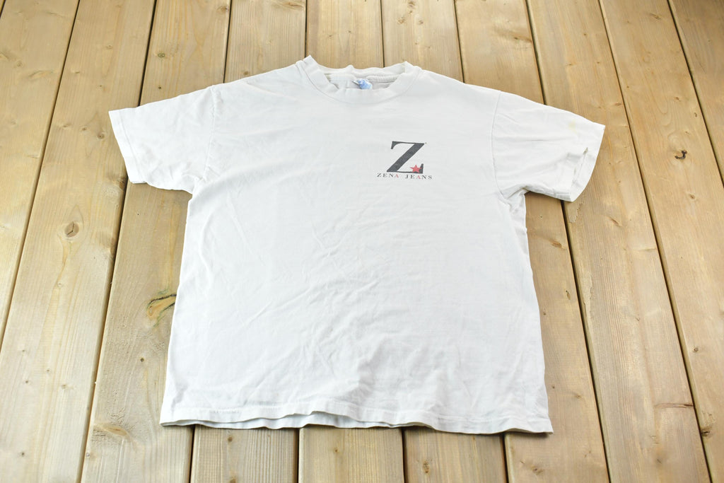 Vintage 1990s Zena Jeans Single Stitch Graphic T-Shirt