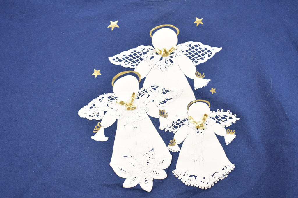 Vintage 1990s Angel Embroidered Crewneck