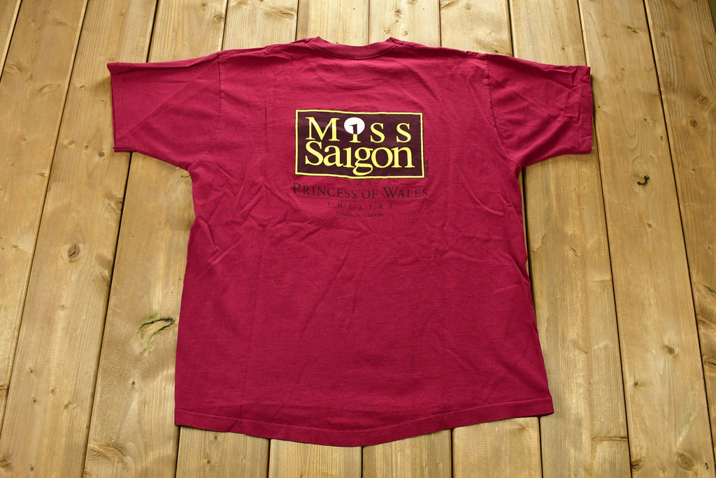 Vintage 1988 Miss Saigon The Princess Of Wales Theatre Toronto Ontario T-Shirt