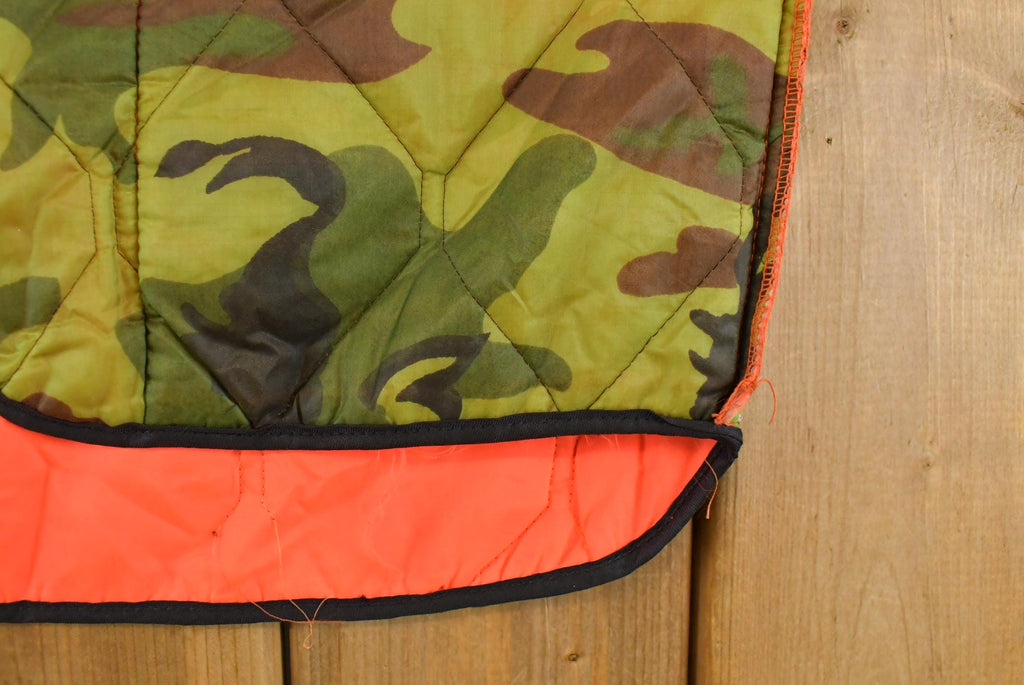 Vintage 1990s Camo Reversible Vest Hunting Jacket Men's Medium