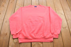 Vintage 1980s Blank Pink Crewneck Sweatshirt