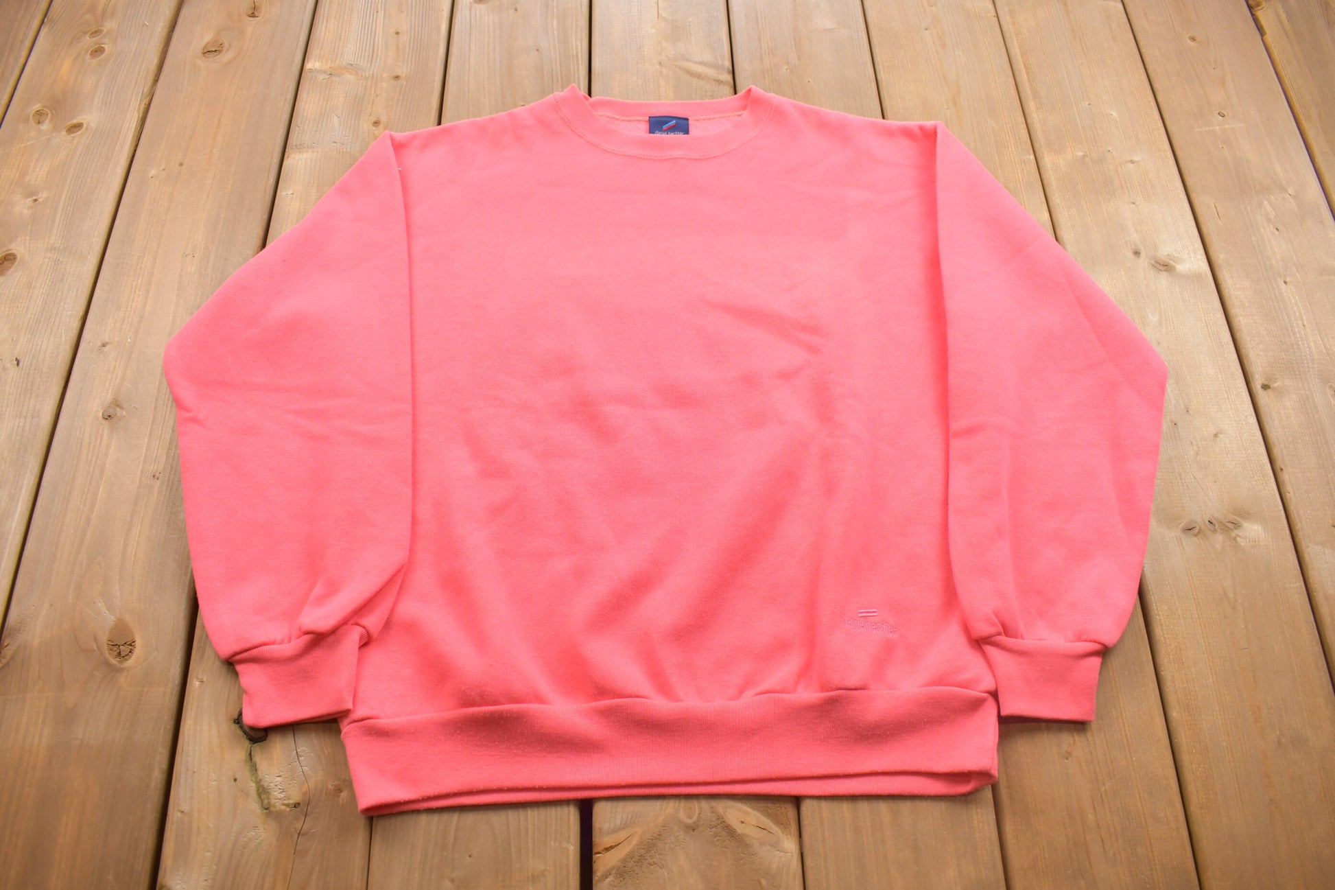 Vintage 1980s Blank Pink Crewneck Sweatshirt