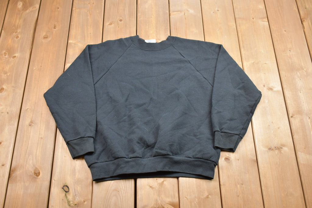 Vintage 1980s Blank Raglan Essential Crewneck Sweatshirt
