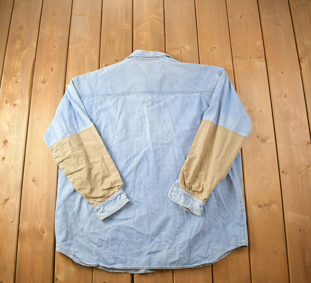 Vintage 1990s Columbia Denim Button Up Shirt