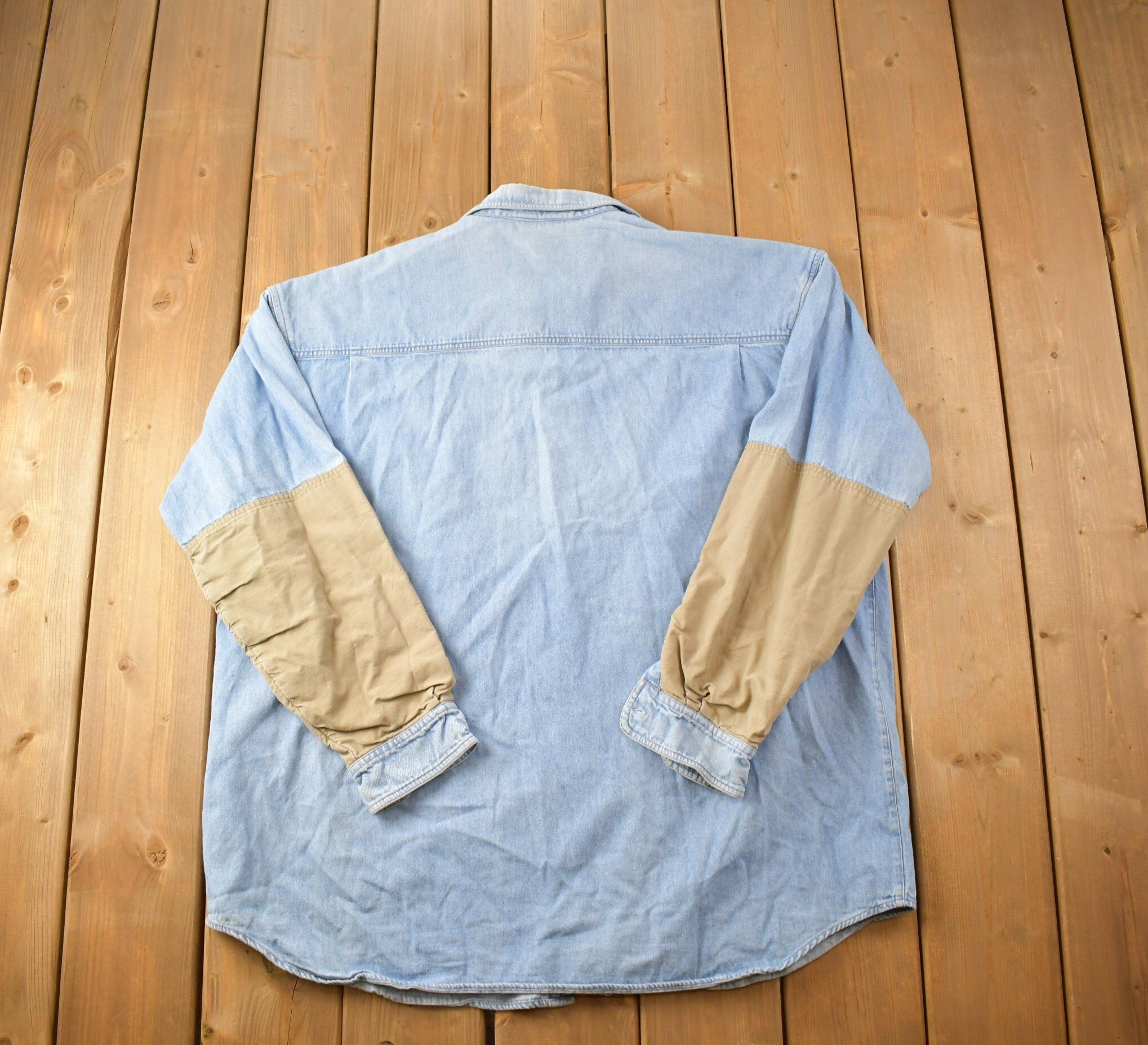 Vintage 1990s Columbia Denim Button Up Shirt