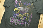 Vintage 90's American Thunder & Lightning Born Wild Eagle T-Shirt