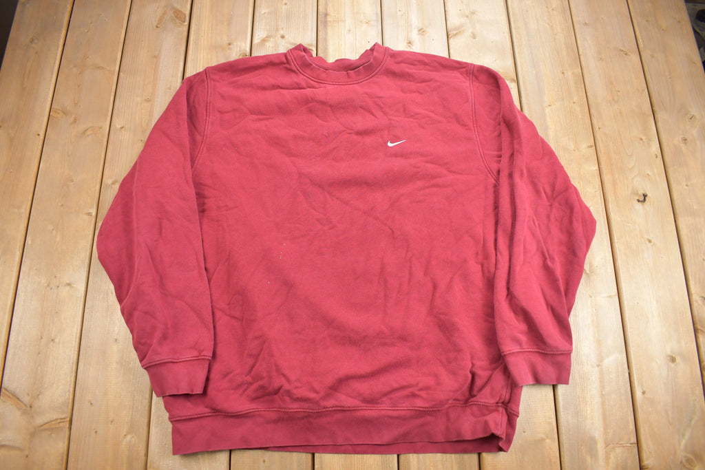 Vintage Y2K Nike Embroidered Mini Swoosh Crewneck Sweatshirt