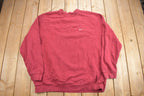 Vintage Y2K Nike Embroidered Mini Swoosh Crewneck Sweatshirt