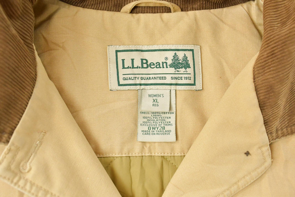 Vintage 1990s L.L. Bean Lined Barn Chore Jacket Women's XL / Workwear / Streetwear / Barn Coat / 90s LL Bean