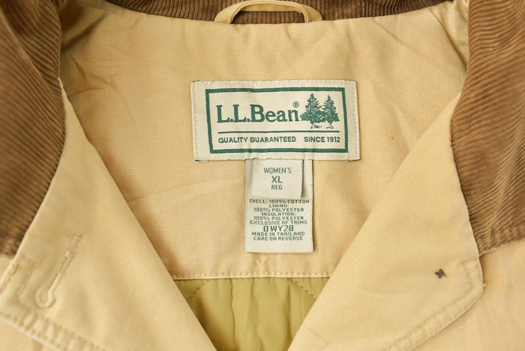 Vintage 1990s L.L. Bean Lined Barn Chore Jacket Women's XL / Workwear / Streetwear / Barn Coat / 90s LL Bean