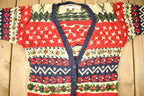 Vintage 1990s Heirlooms Hand Knit Cardigan Sweater