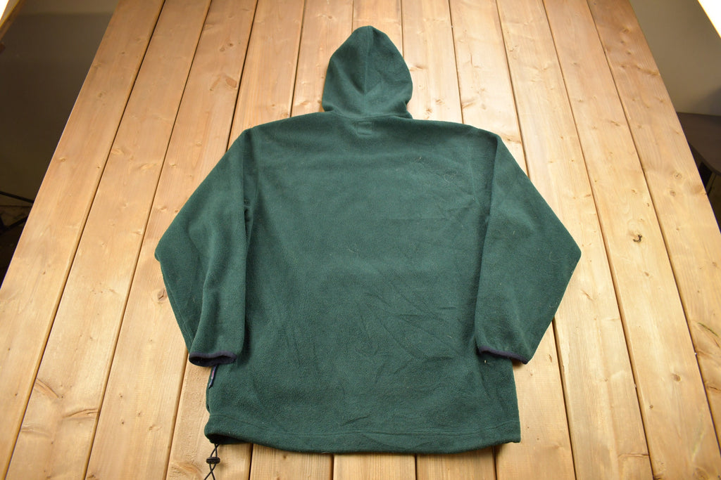 Vintage 1990s Nautica Competition Embroidered Fleece Hoodie