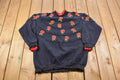 Vintage 1990s Thornton Walker Floral Crewneck Sweatshirt