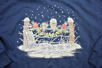 Vintage 1990s Double Collar Christmas Graphic Sweatshirt
