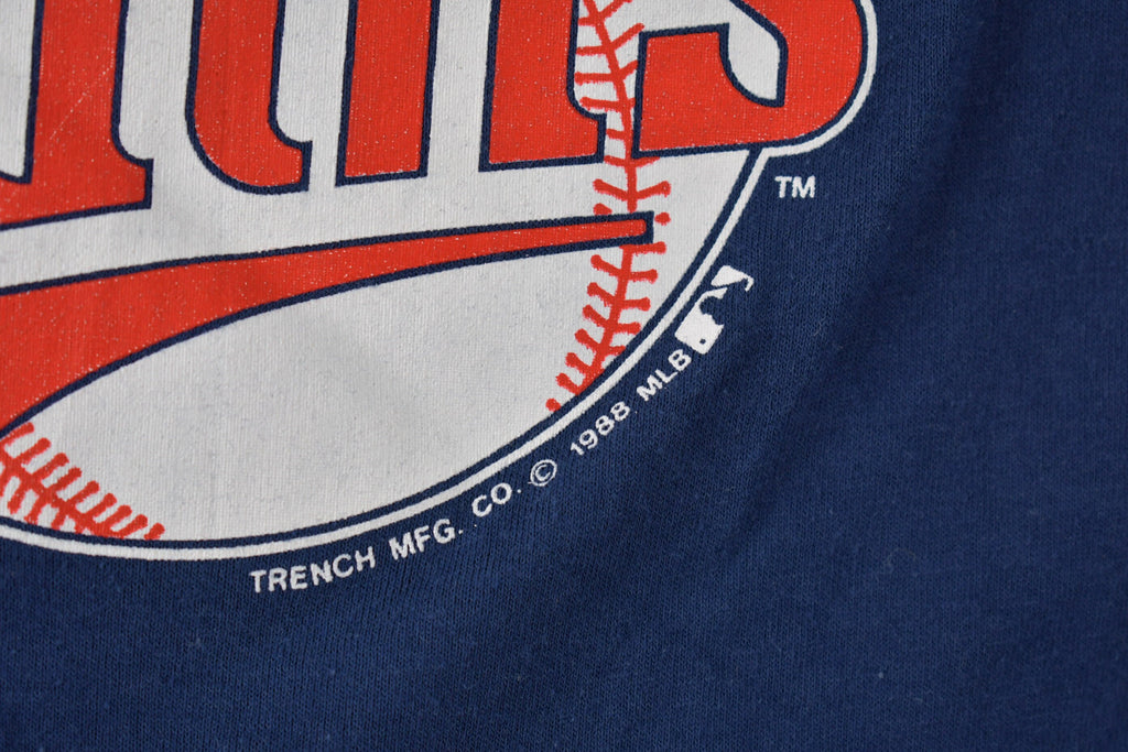 Vintage 1988 Minnesota Twins MLB Baseball Graphic T-Shirt Made In USA
