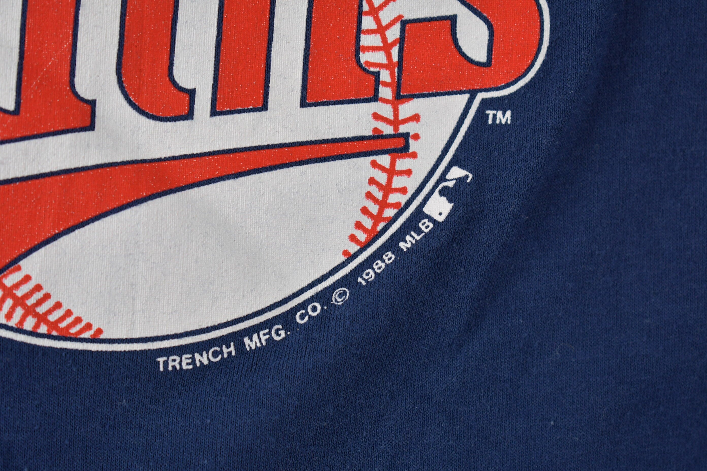 Vintage 1988 Minnesota Twins MLB Baseball Graphic T-Shirt Made In USA