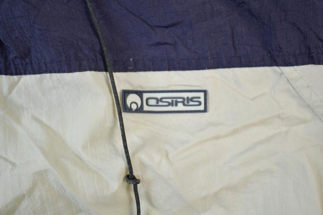 Vintage 1990s Osiris Skateboarding Hooded Windbreaker Jacket