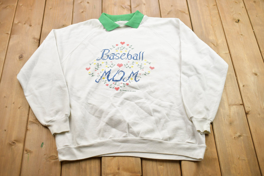 Vintage 1990s Cronar LTD. St. Louis Baseball Mom Sweater