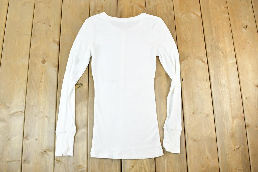 Women Vintage Vigoss Y2K Waffle Knit T-Shirt