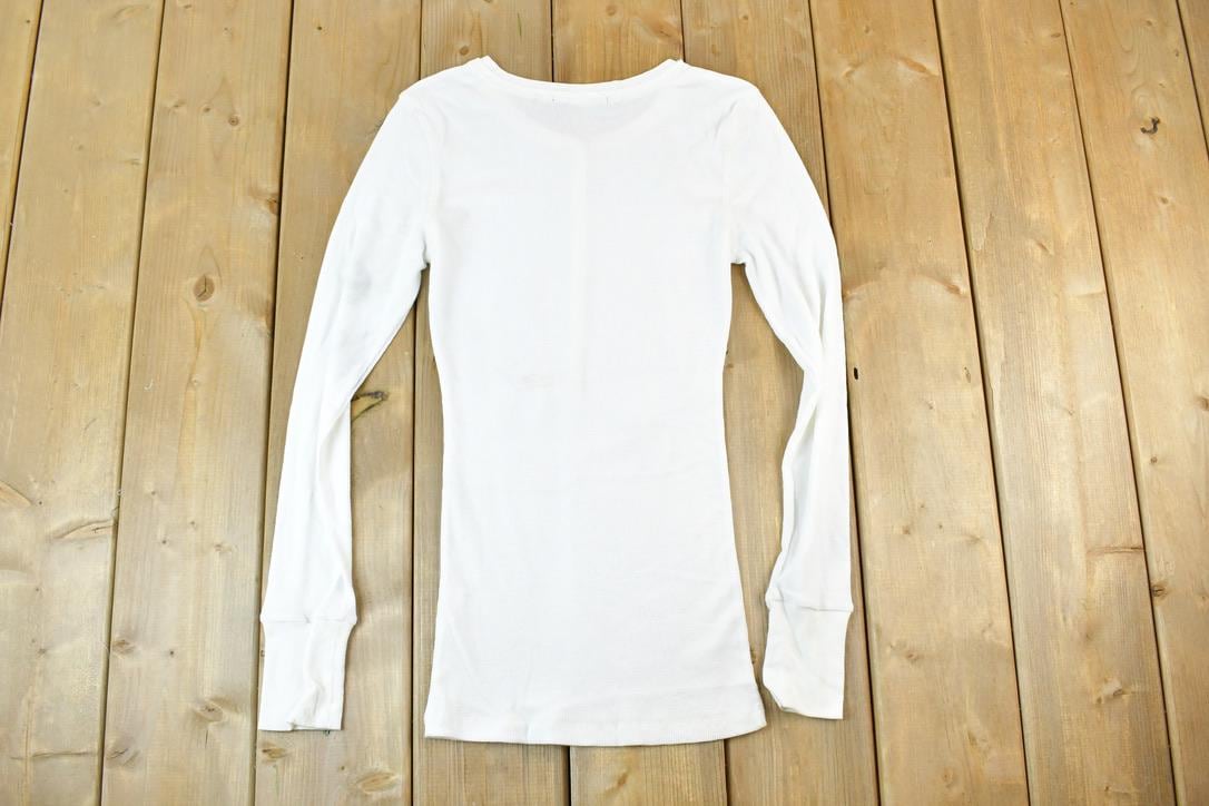 Women Vintage Vigoss Y2K Waffle Knit T-Shirt