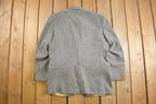 Vintage 1980s Orvis Herringbone Blazer Button Up Shirt