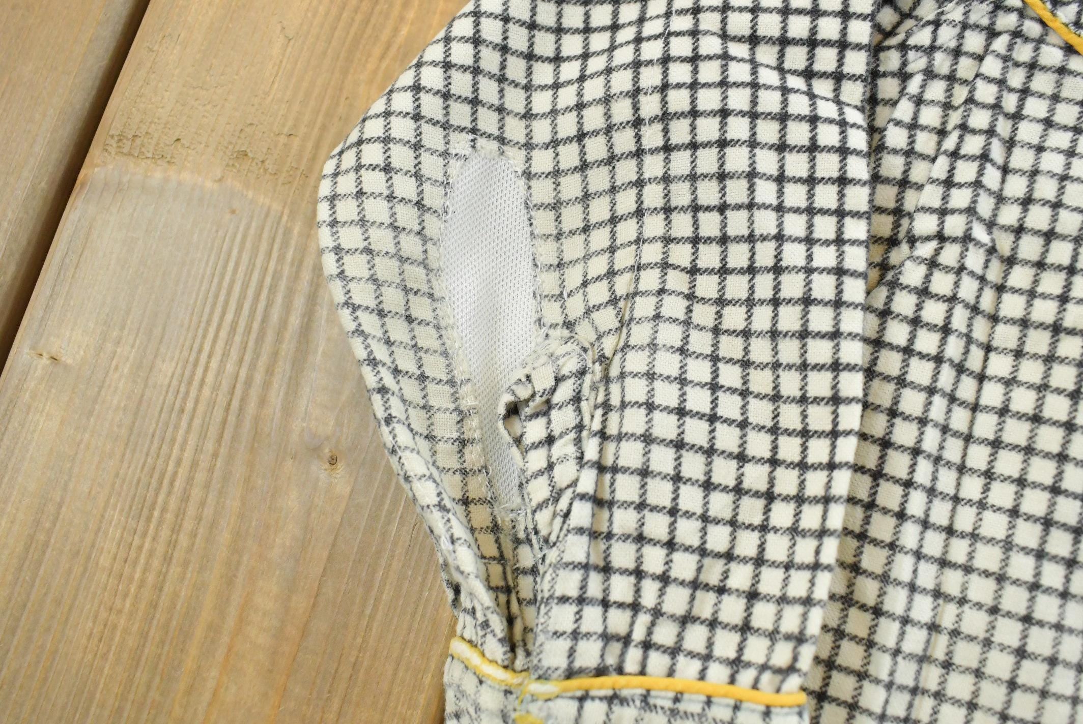 Vintage 1960s King Kole Gingham Check Button Up Western Shirt Youth 6