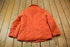 Vintage 1970s Orange Windbreaker Puffer Jacket