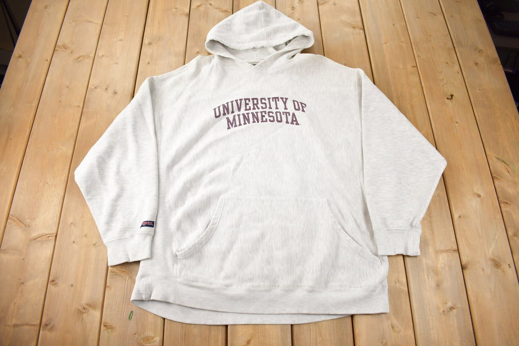 Vintage 1990s University Of Minnesota Collegiate Cross Grain Hoodie Size XL