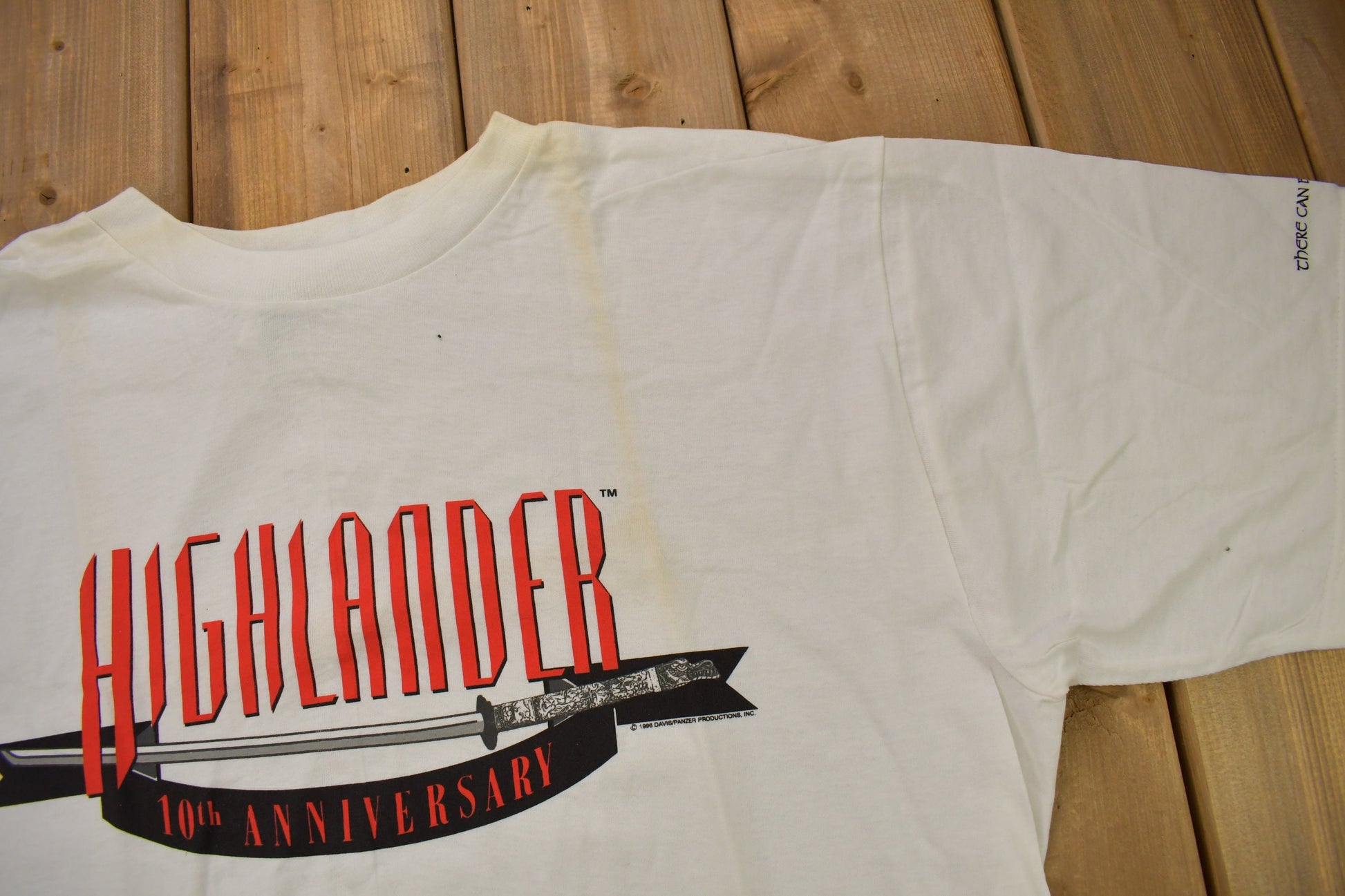 Vintage 1996 Highlander Movie Promo Graphic T-shirt