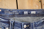 Vintage Deadstock Y2K Miss Me Bedazzled Low Rise Jeans Women's Size 26x31