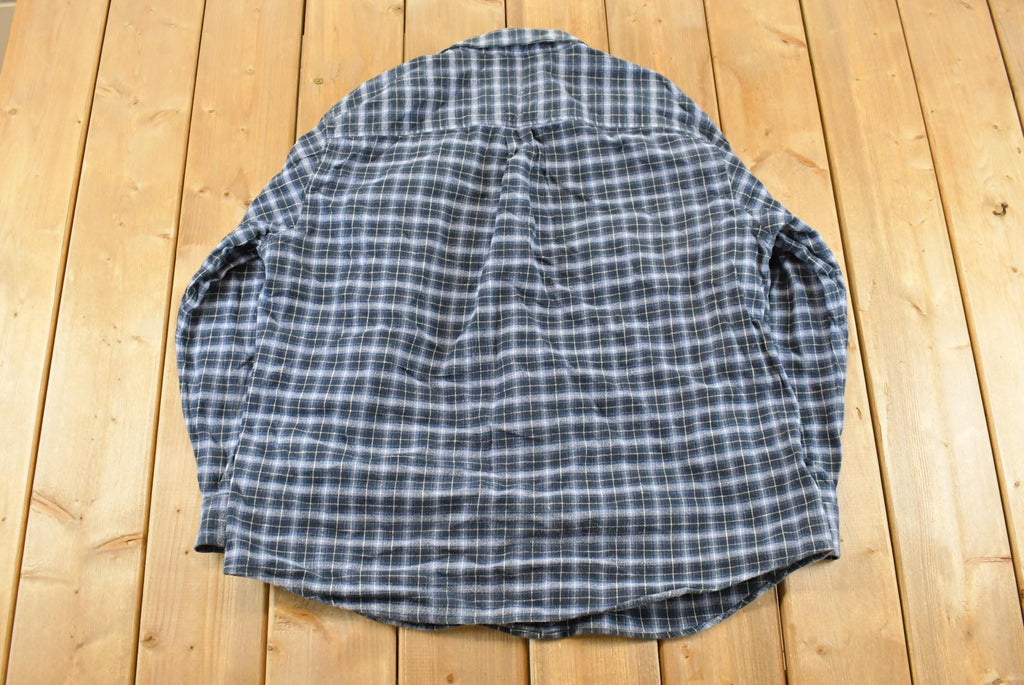 Vintage 1990s Club Room Plaid Flannel Shirt Men's 2XL