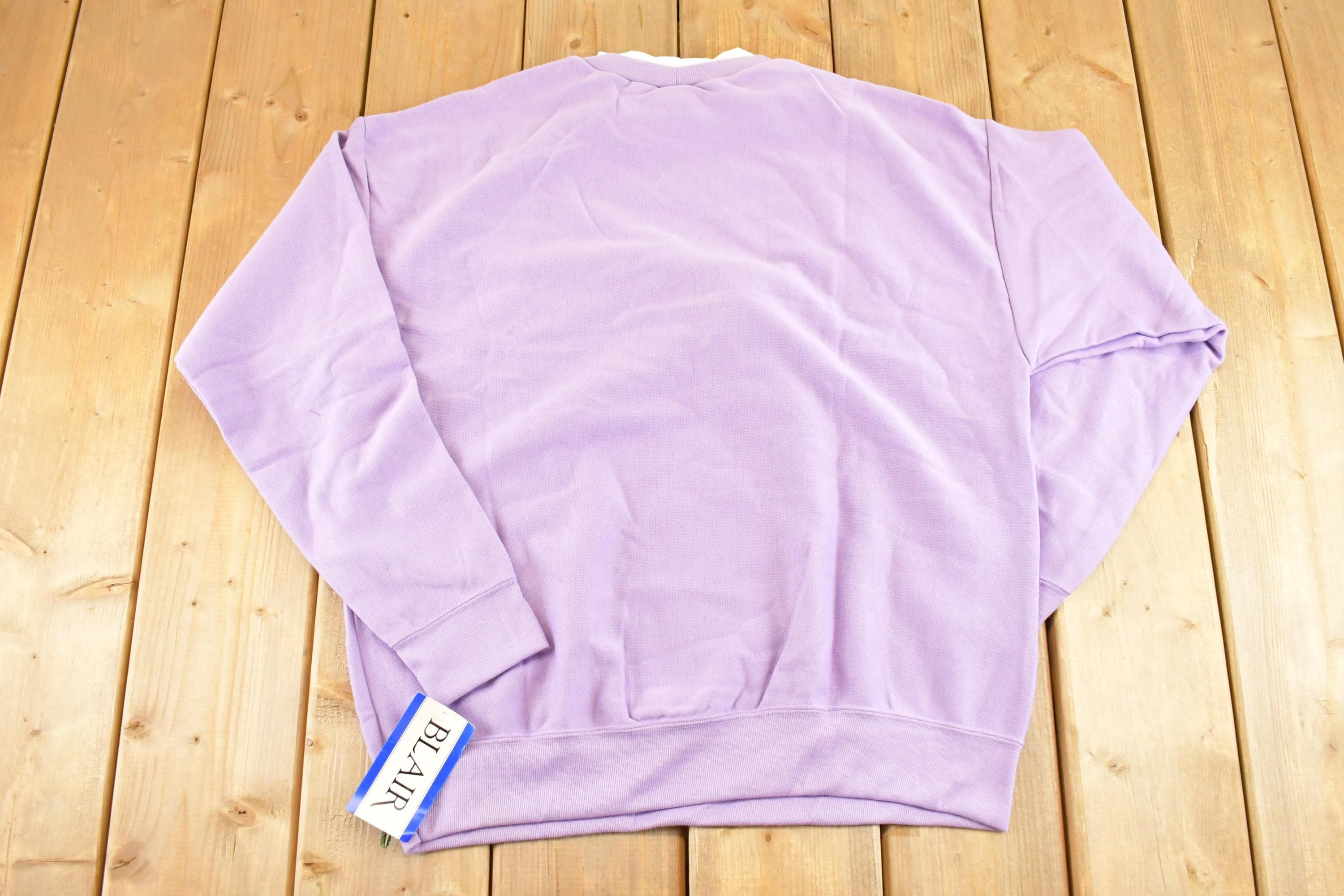Vintage 1990s Dead Stock Blair Double Collar Souvenir Hummingbird Crewneck Sweatshirt Womens L