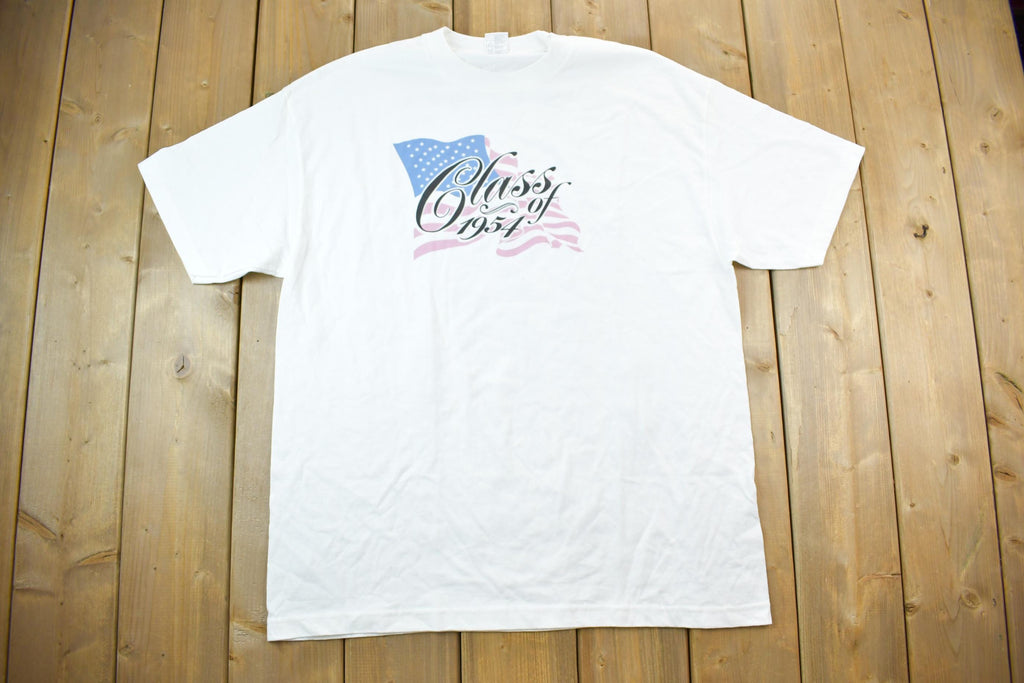 Vintage 1990s Class Of 1954 Moravia High School Souvenir T-Shirt