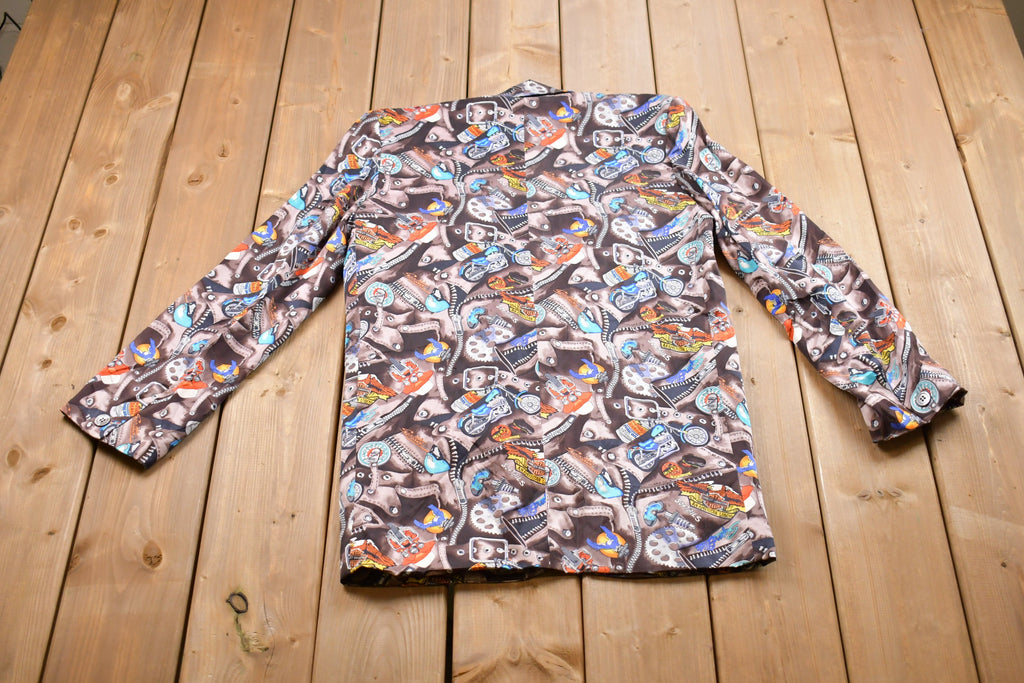 Vintage 1990s All Over Print Blazer