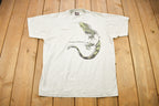 Vintage 1990s Freeport Bahamas Iguana Theme Graphic T-Shirt